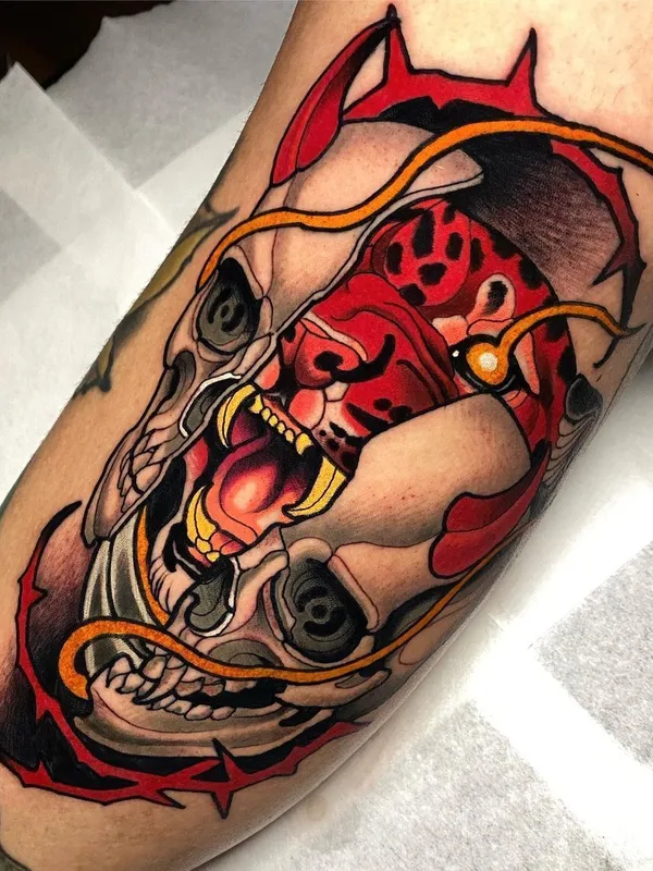 color neo traditional tattoo auf forearm #40719 | Tätowierer Dilan Pineda