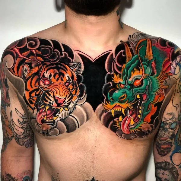 Neo Traditional tattoo by Dilan Pineda in Bogotá