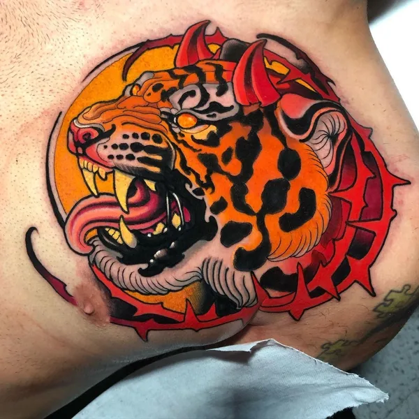 Neo Traditional tattoo by Dilan Pineda in Bogotá