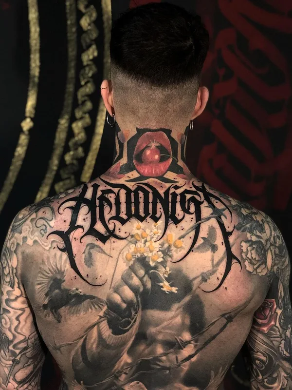 Lettering tattoo by Paul Soul in Gdańsk