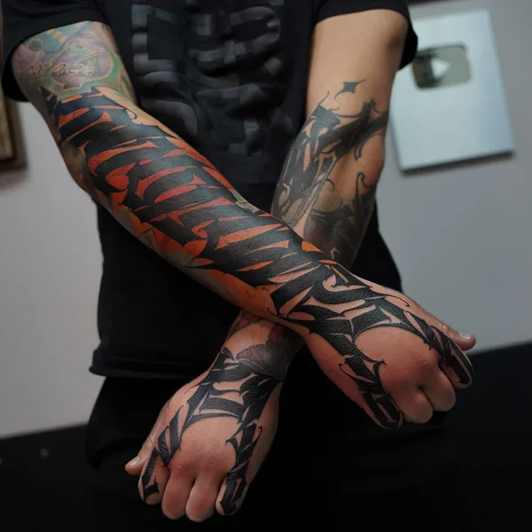 Леттеринг tattoo by Игорь Климин in Москва