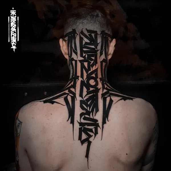 Леттеринг tattoo by Игорь Климин in Москва