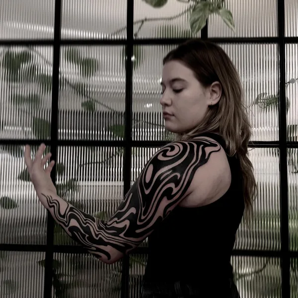 Abstract tattoo by Peste in Melbourne