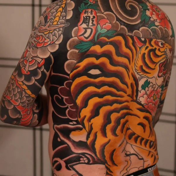 Japanese tattoo by Thomas Piñeiro in Erlangen