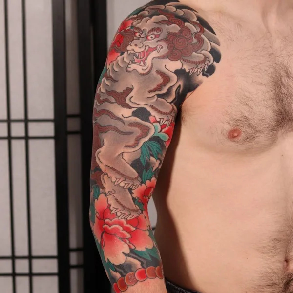 Japanese tattoo by Thomas Piñeiro in Erlangen
