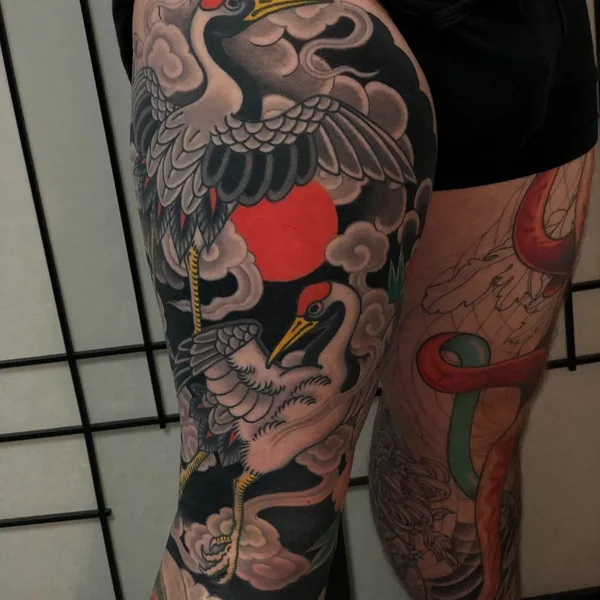 Japanese tattoo by Thomas Piñeiro in Erlangen