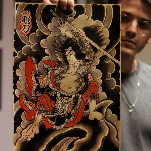 Japanese tattoo by Thomas Piñeiro in Erlangen