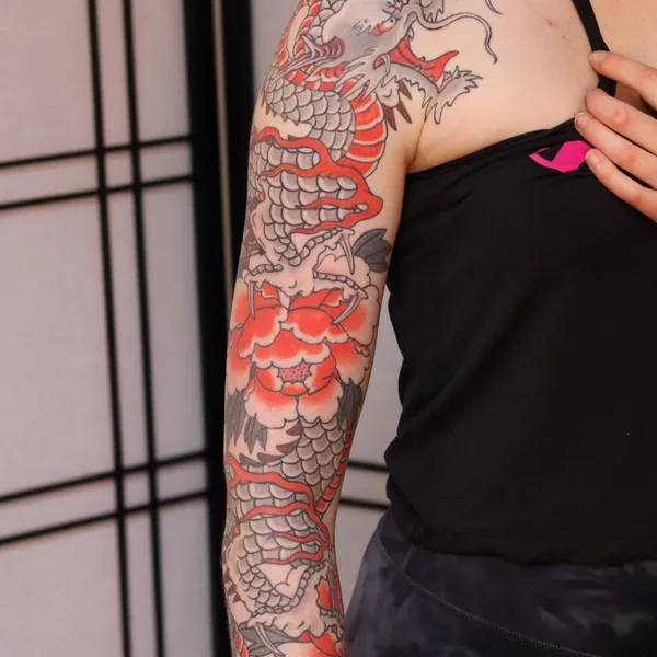 Japanese tattoo by Thomas Piñeiro in Erlangen