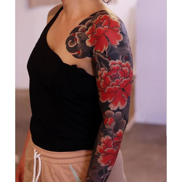 Japanese tattoo by Thomas Piñeiro in Erlangen