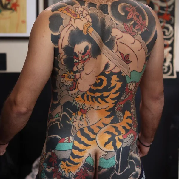 Japanese tattoo by Thomas Piñeiro in Erlangen