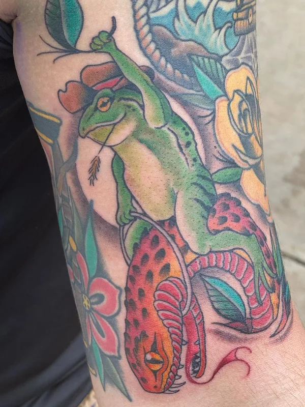 color traditional татуировка на forearm #57500 | Тату мастер Matthew Gibson