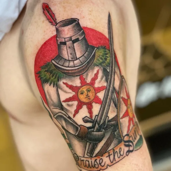 Traditional tattoo by Matthew Gibson in Oklahoma City
