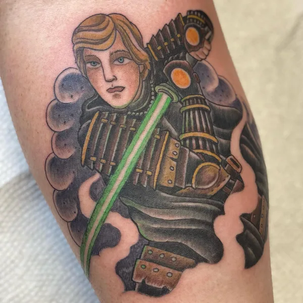 Traditional tattoo by Matthew Gibson in Oklahoma City