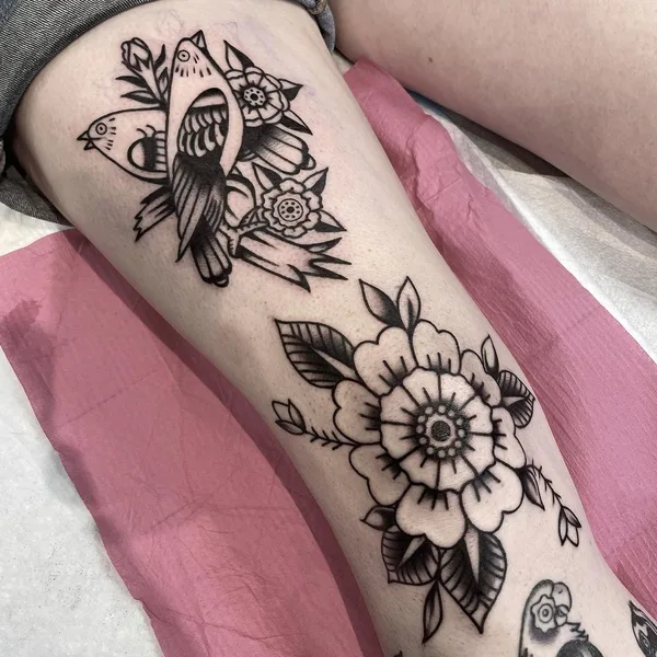 Old School tattoo by Ashley B McMullen in Charleston