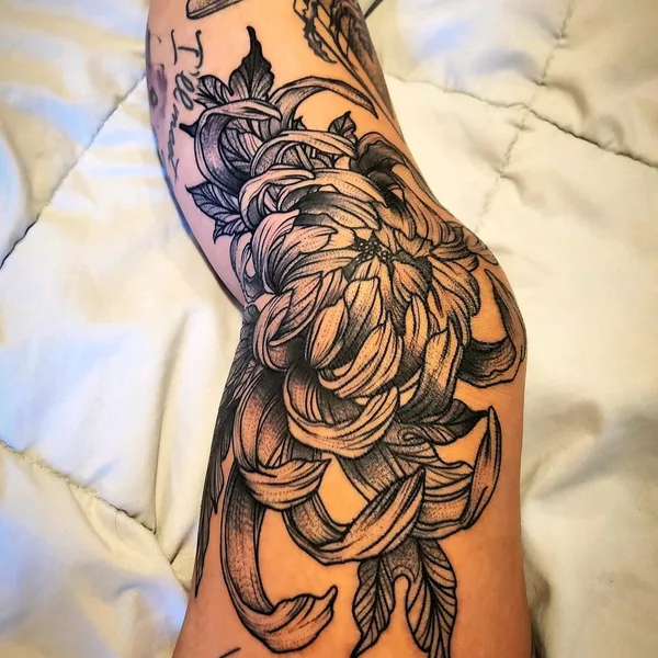 Graphic tattoo by Brad Grimes in Charleston