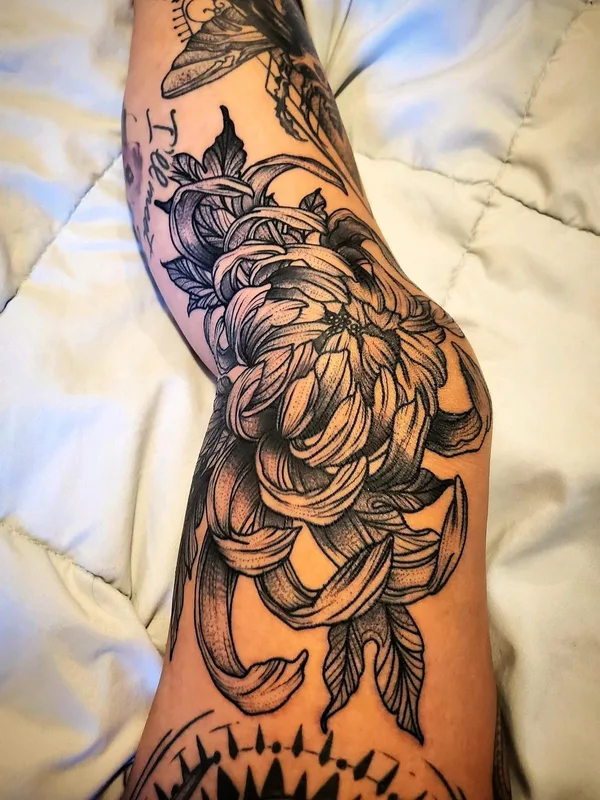 black and grey blackwork Tatuaggio su forearm #57528 | Tatuatore Brad Grimes