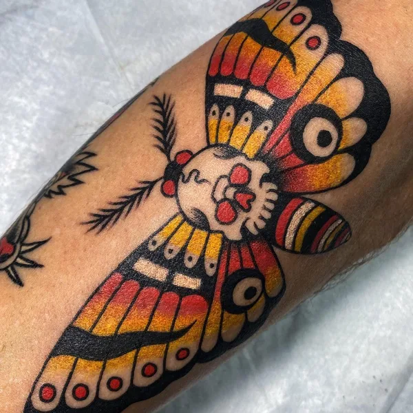 Illustrative tattoo by Amber Elise in Charleston