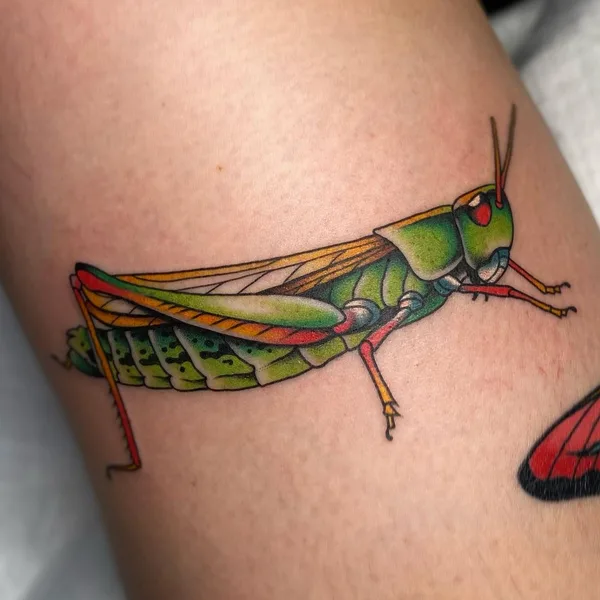 Illustrative tattoo by Amber Elise in Charleston
