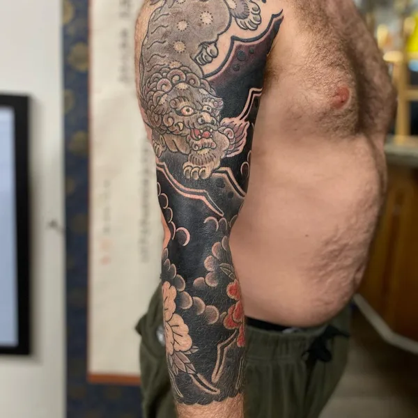 Oriental tattoo by Jason Eisenberg in Charleston