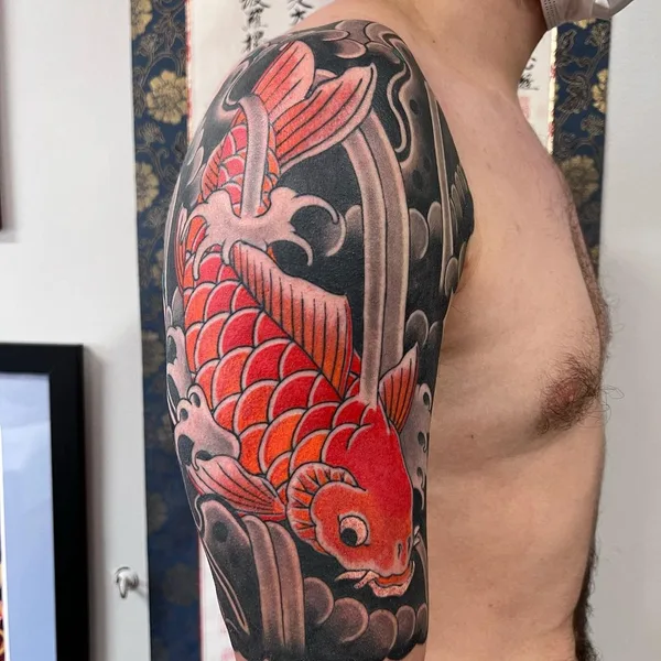 Oriental tattoo by Jason Eisenberg in Charleston