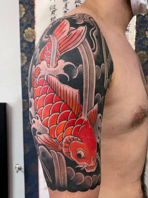 male color japanese Tatuaggio su full sleeve #57553 | Tatuatore Jason Eisenberg
