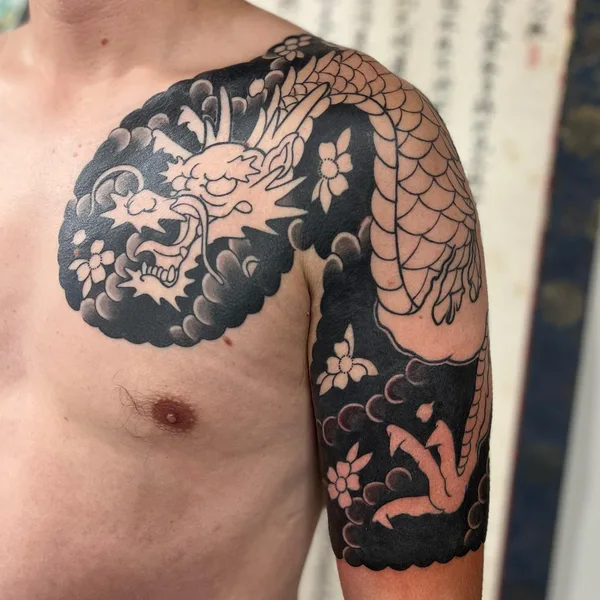 Oriental tattoo by Jason Eisenberg in Charleston