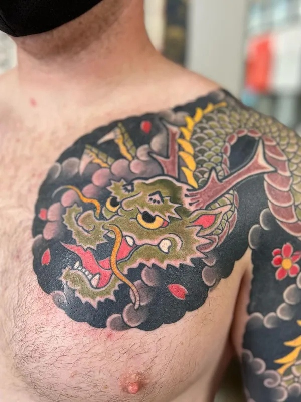 male color japanese Tatuaggio su shoulder #57555 | Tatuatore Jason Eisenberg