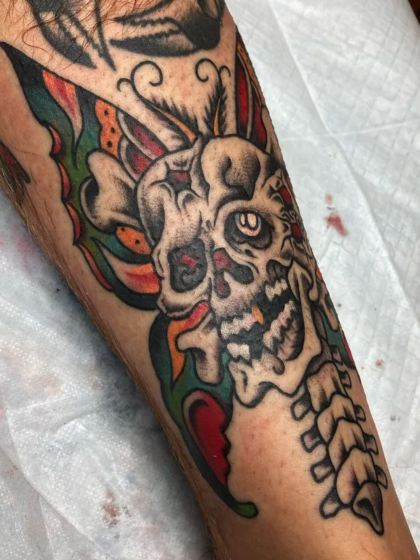 color neo traditional Tatuaggio su forearm #57564 | Tatuatore Christian Elias