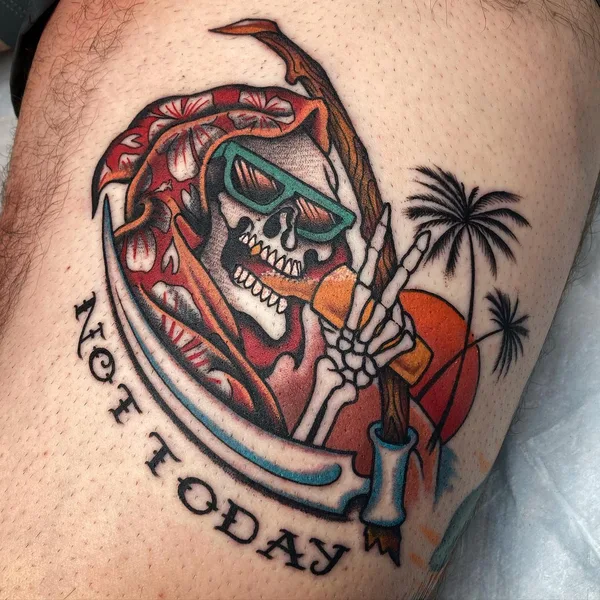 Old School tattoo by Christian Elias in Charleston