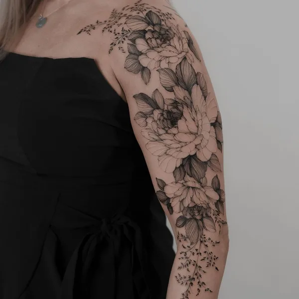 Feminine tattoo by Mr Marek in Nashville