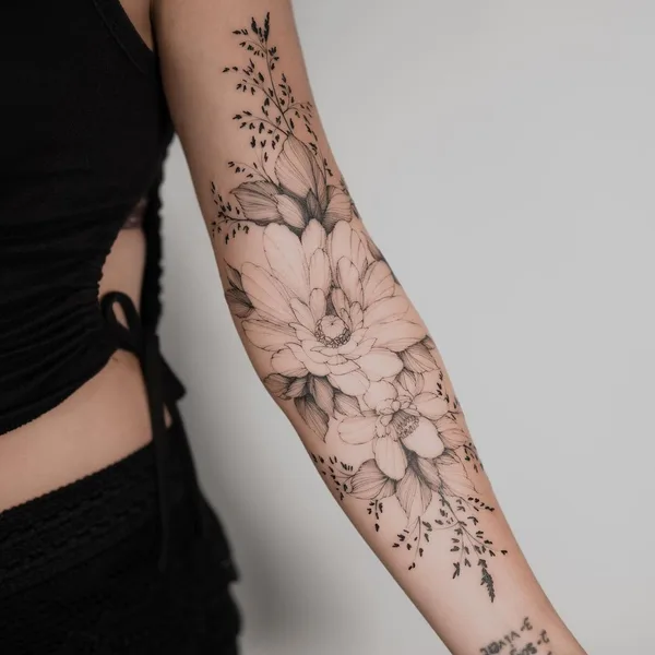 Feminine tattoo by Mr Marek in Nashville