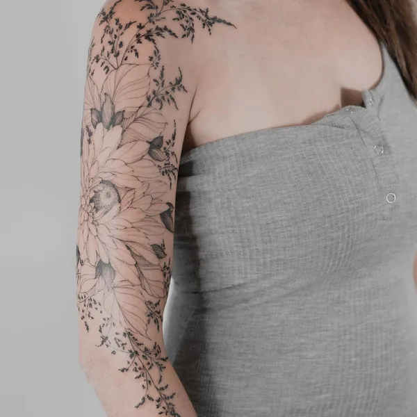 Feminine tattoo by Mr Marek in Nashville