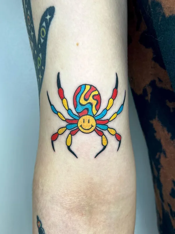 color new school tatouage sur forearm #57587 | Artiste tatoueur Deryk Webb