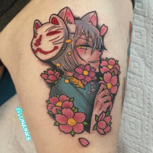Illustrative tattoo by Luna Snow in Murfreesboro