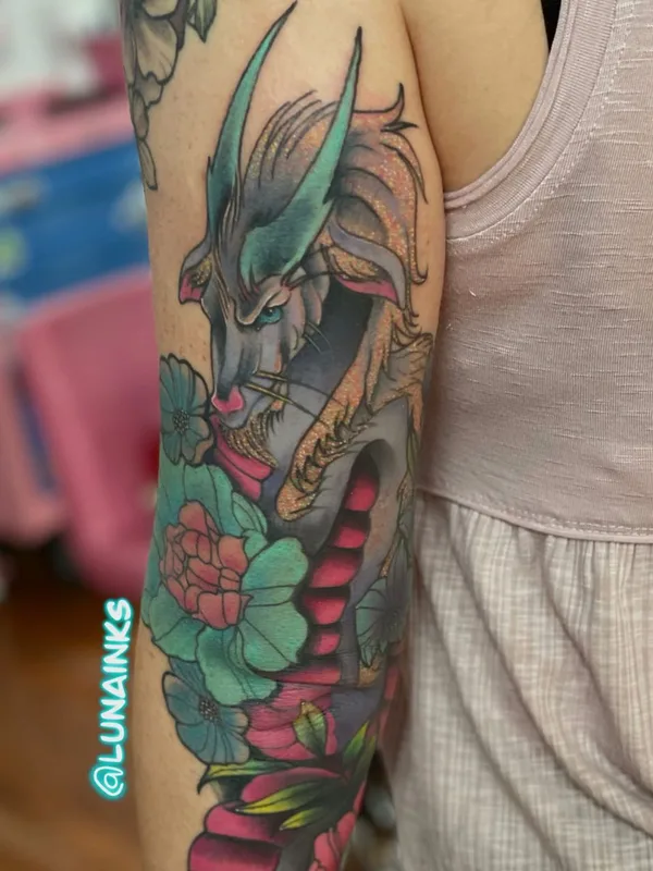female color illustrative Tatuagem em forearm #57598 | Tatuador Luna Snow