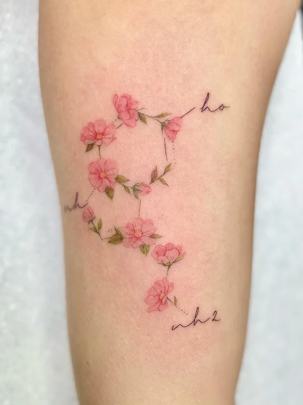 female color botanic Tatuagem em forearm #57606 | Tatuador So Yeon Kim