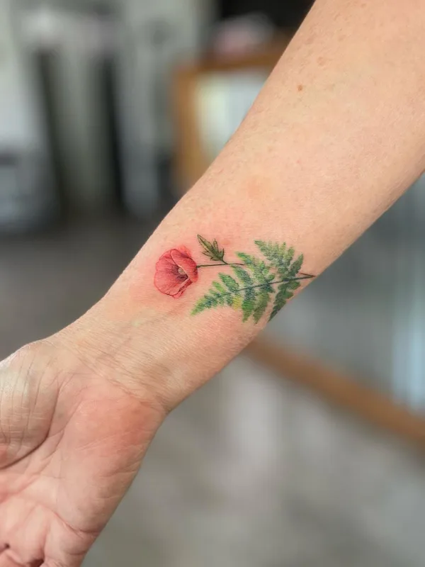 female color botanic Tatuagem em forearm #57608 | Tatuador So Yeon Kim