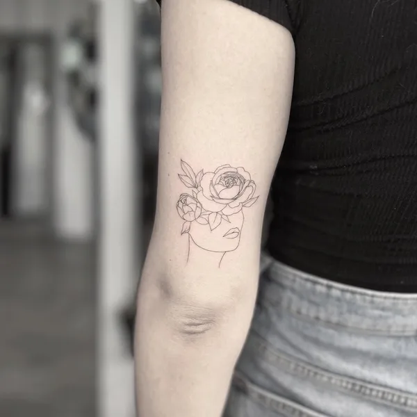 Feminine tattoo by So Yeon Kim in Nashville