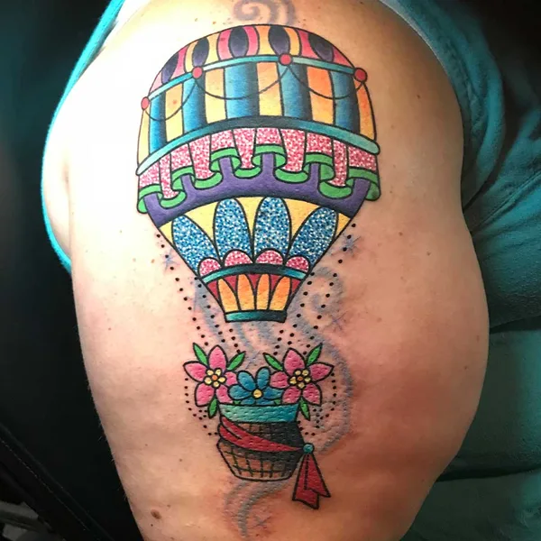 Illustrative tattoo by Paul Kirk in Marmet