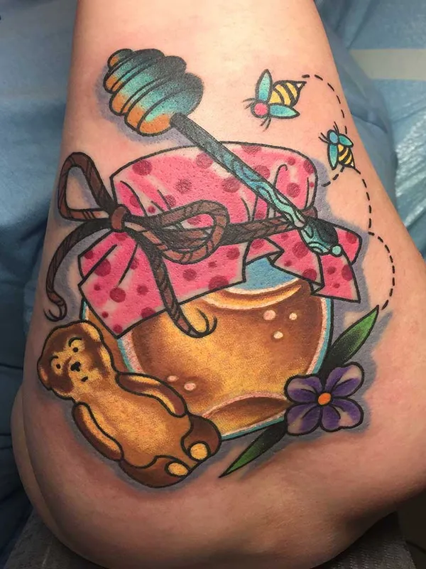 color new school tattoo auf forearm #57615 | Tätowierer Paul Kirk