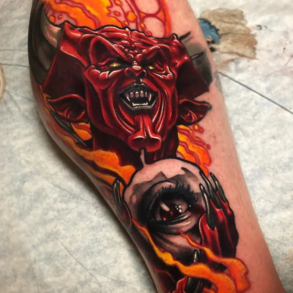 Neo Traditional tattoo by Jeff Saunders in Penndel