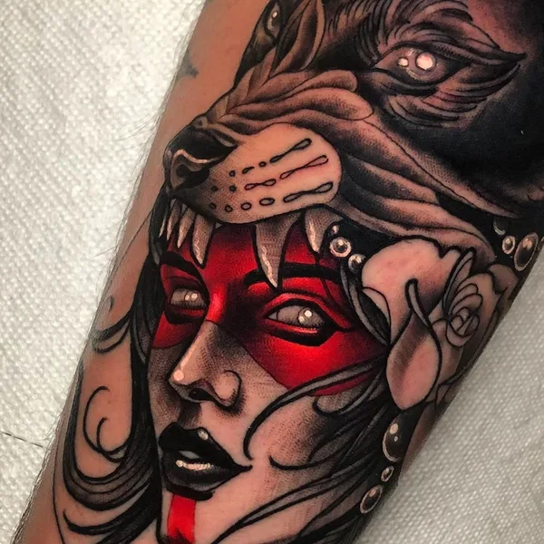 Neo Traditional tattoo by Jeff Saunders in Penndel