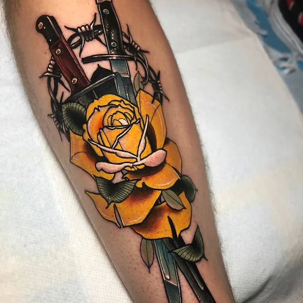Neo Traditional tattoo by Jeff Saunders in Penndel
