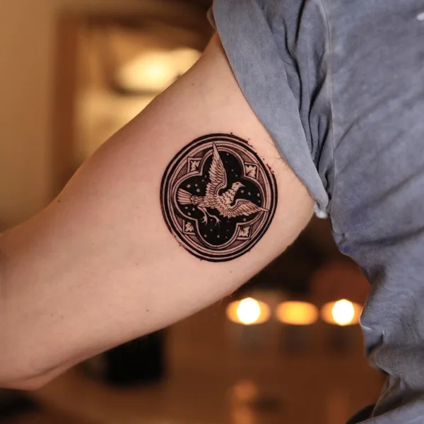 Abstract tattoo by Konstantin Strokin in Miami