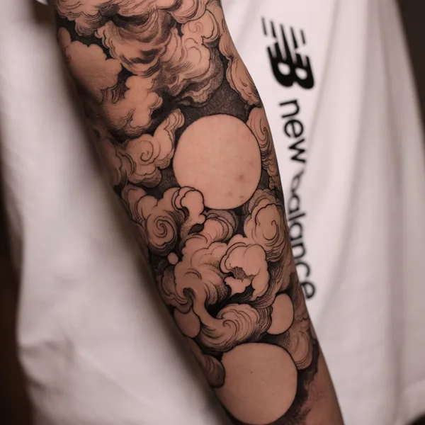 Abstract tattoo by Konstantin Strokin in Miami