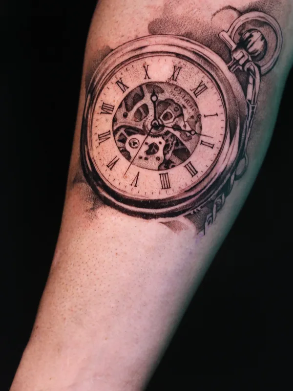 black and grey black and grey Tatuaggio su forearm #37228 | Tatuatore Konstantin Strokin