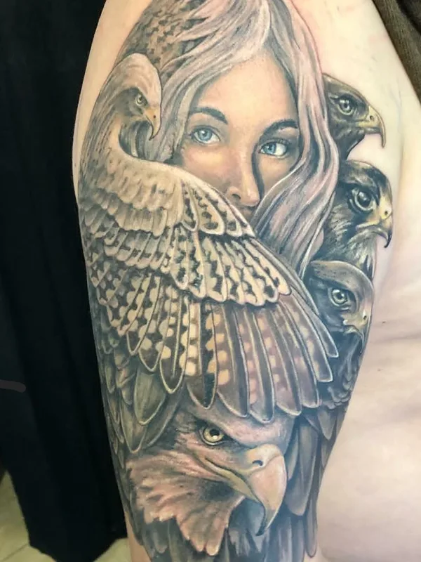 black and grey realism tattoo on upper arm #41999 | Tattoo Artist CultivarTattoo