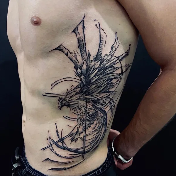 Calligraphy tattoo by Sofia Kitsune Tattoo in Липецк