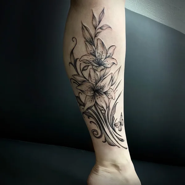 Calligraphy tattoo by Sofia Kitsune Tattoo in Липецк