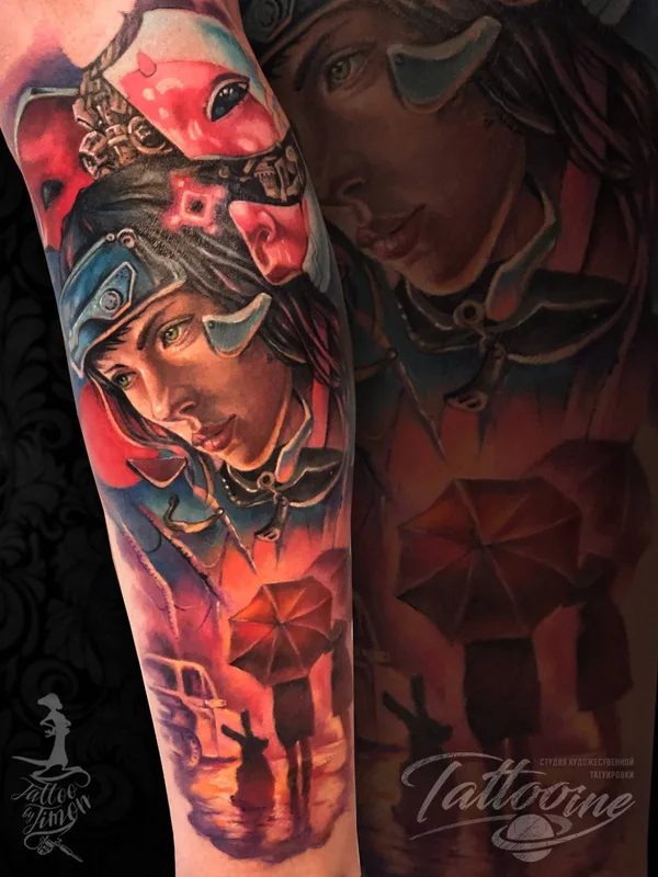 female color realism tatuaje en forearm #32613 | Tatuador Артем Новиков